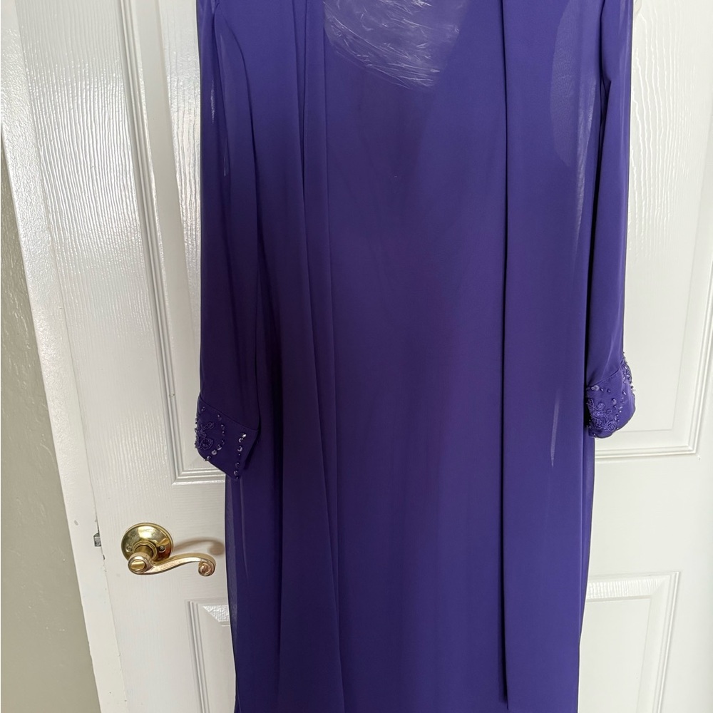 Elegant Purple Long Sleeve jacket